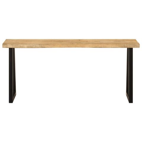 vidaXL Bench with Live Edge 105 cm Solid Wood Mango