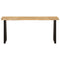 vidaXL Bench with Live Edge 105 cm Solid Wood Mango