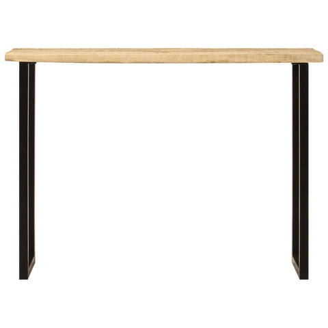 vidaXL Console Table with Live Edge 105x33x76 cm Solid Wood Mango