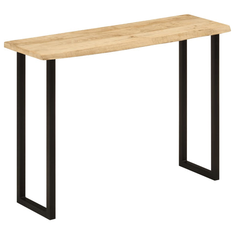 vidaXL Console Table with Live Edge 105x33x76 cm Solid Wood Mango
