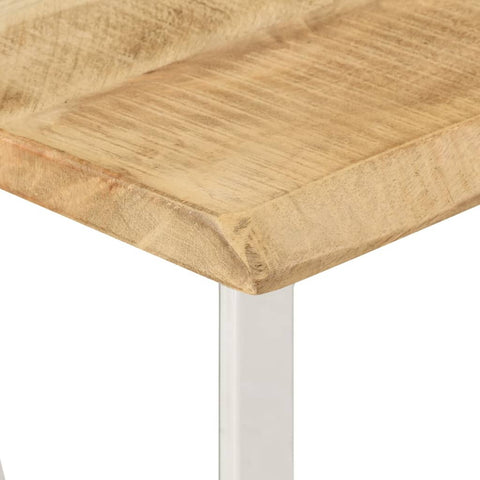 vidaXL Console Table with Live Edge 105x33x76 cm Solid Wood Mango