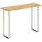 vidaXL Console Table with Live Edge 105x33x76 cm Solid Wood Mango