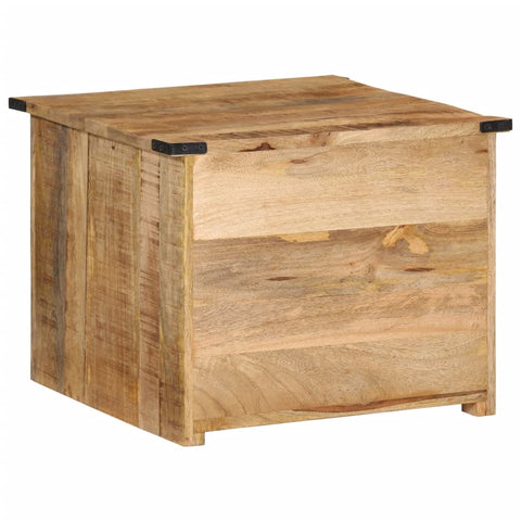 vidaXL Coffee Table with Drawers 50x50x40 cm Solid Wood Mango