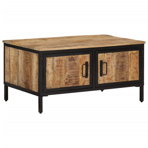 vidaXL Coffee Table 80x50x40 cm Solid Rough Wood Mango