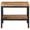 vidaXL Coffee Table 45x45x35 cm Solid Rough Wood Mango