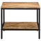 vidaXL Coffee Table 55x55x45 cm Solid Rough Wood Mango