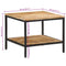 vidaXL Coffee Table 55x55x45 cm Solid Rough Wood Mango