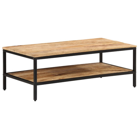 vidaXL Coffee Table 100x50x35 cm Solid Rough Wood Mango