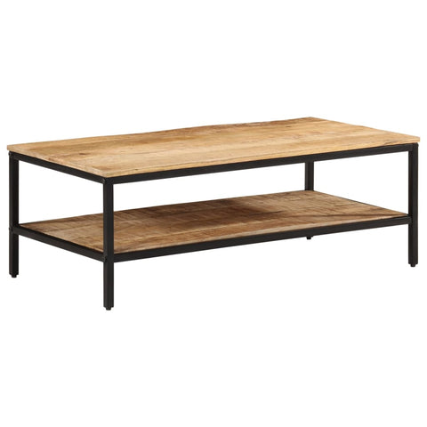 vidaXL Coffee Table 100x50x35 cm Solid Rough Wood Mango