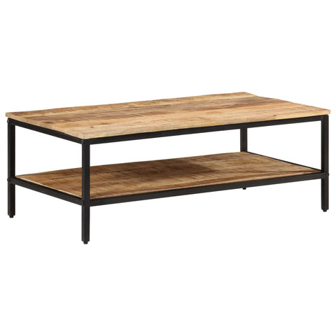 vidaXL Coffee Table 100x50x35 cm Solid Rough Wood Mango