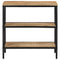 vidaXL Console Table 70x35x70 cm Solid Rough Wood Mango