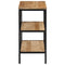 vidaXL Console Table 70x35x70 cm Solid Rough Wood Mango
