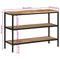 vidaXL Console Table 100x35x70 cm Solid Rough Wood Mango