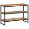 vidaXL Console Table 100x35x70 cm Solid Rough Wood Mango