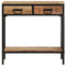 vidaXL Console Table 70x35x70 cm Solid Rough Wood Mango