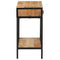 vidaXL Console Table 70x35x70 cm Solid Rough Wood Mango