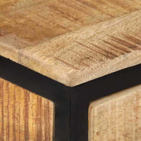 vidaXL Console Table 70x35x70 cm Solid Rough Wood Mango