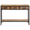 vidaXL Console Table 100x35x70 cm Solid Rough Wood Mango