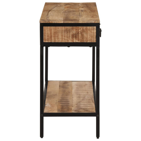 vidaXL Console Table 100x35x70 cm Solid Rough Wood Mango