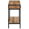 vidaXL Console Table 100x35x70 cm Solid Rough Wood Mango