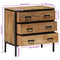 vidaXL Sideboard 70x35x70 cm Solid Rough Wood Mango