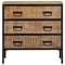 vidaXL Sideboard 70x35x70 cm Solid Rough Wood Mango