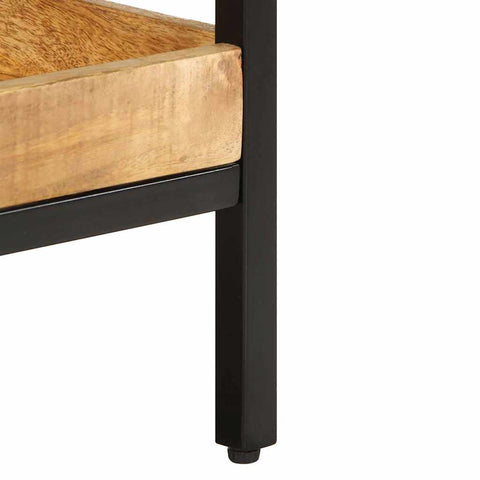 vidaXL Side Table with Shelf Brown 45 x 45 x 45 cm Solid mango wood