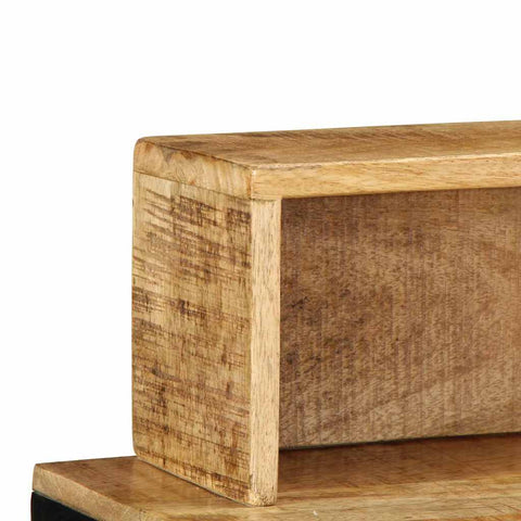 vidaXL Console Table 100x55x75 cm Solid Rough Wood Mango