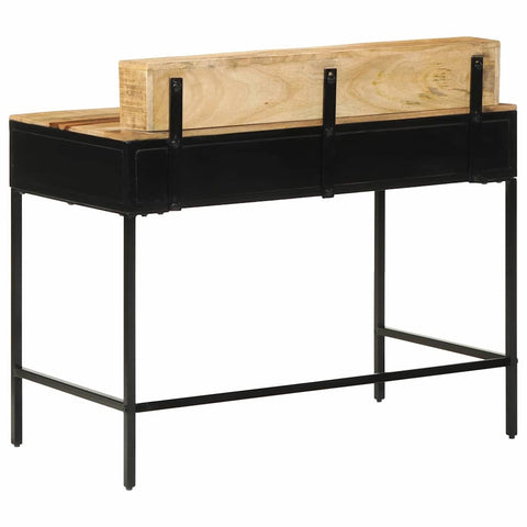 vidaXL Console Table 100x55x75 cm Solid Rough Wood Mango