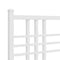 vidaXL Metal Bed Frame without Mattress with Headboard White 100x190cm