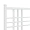 vidaXL Metal Bed Frame without Mattress with Footboard White 100x190cm