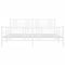 vidaXL Metal Bed Frame without Mattress with Footboard White 180x200cm