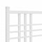 vidaXL Metal Bed Frame without Mattress with Footboard White 180x200cm
