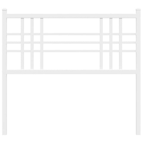 vidaXL Metal Replace Headboard White 107cm