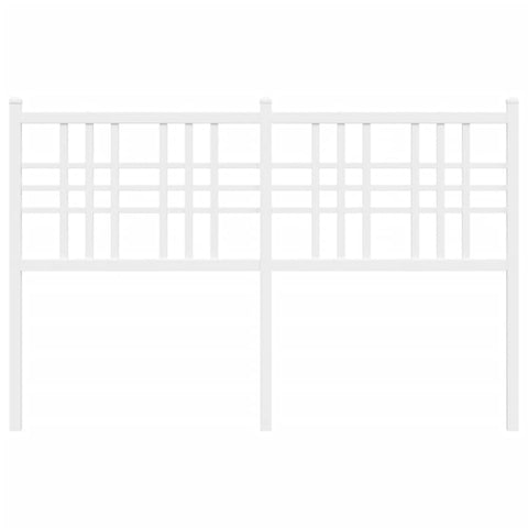 vidaXL Metal Headboard White 120cm