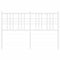 vidaXL Metal Headboard White 120cm