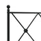 vidaXL Metal Bed Frame without Mattress with Footboard Black 140x190cm