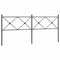 vidaXL Metal Headboard Black 200cm