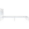 vidaXL Metal Bed Frame without Mattress with Headboard White 120x190cm