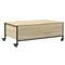 vidaXL Coffee Table with Wheels Sonoma Oak 91x55x34 cm Engineered Wood
