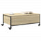 vidaXL Coffee Table with Wheels Sonoma Oak 91x55x34 cm Engineered Wood