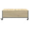 vidaXL Coffee Table with Wheels Sonoma Oak 91x55x34 cm Engineered Wood