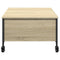 vidaXL Coffee Table with Wheels Sonoma Oak 91x55x34 cm Engineered Wood