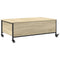 vidaXL Coffee Table with Wheels Sonoma Oak 91x55x34 cm Engineered Wood