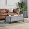 vidaXL Coffee Table with Wheels Grey Sonoma 91x55x34 cm Engineered Wood
