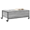 vidaXL Coffee Table with Wheels Grey Sonoma 91x55x34 cm Engineered Wood