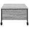 vidaXL Coffee Table with Wheels Grey Sonoma 91x55x34 cm Engineered Wood