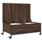 vidaXL Coffee Table with Wheels Brown Oak 91x55x34 cm Engineered Wood