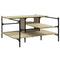 vidaXL Coffee Table Sonoma Oak 100x100x48.5 cm Engineered Wood