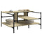 vidaXL Coffee Table Sonoma Oak 100x100x48.5 cm Engineered Wood
